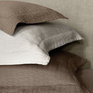 Made in Italy Sferra Celio 4230 Euro Pillow Sham Sable